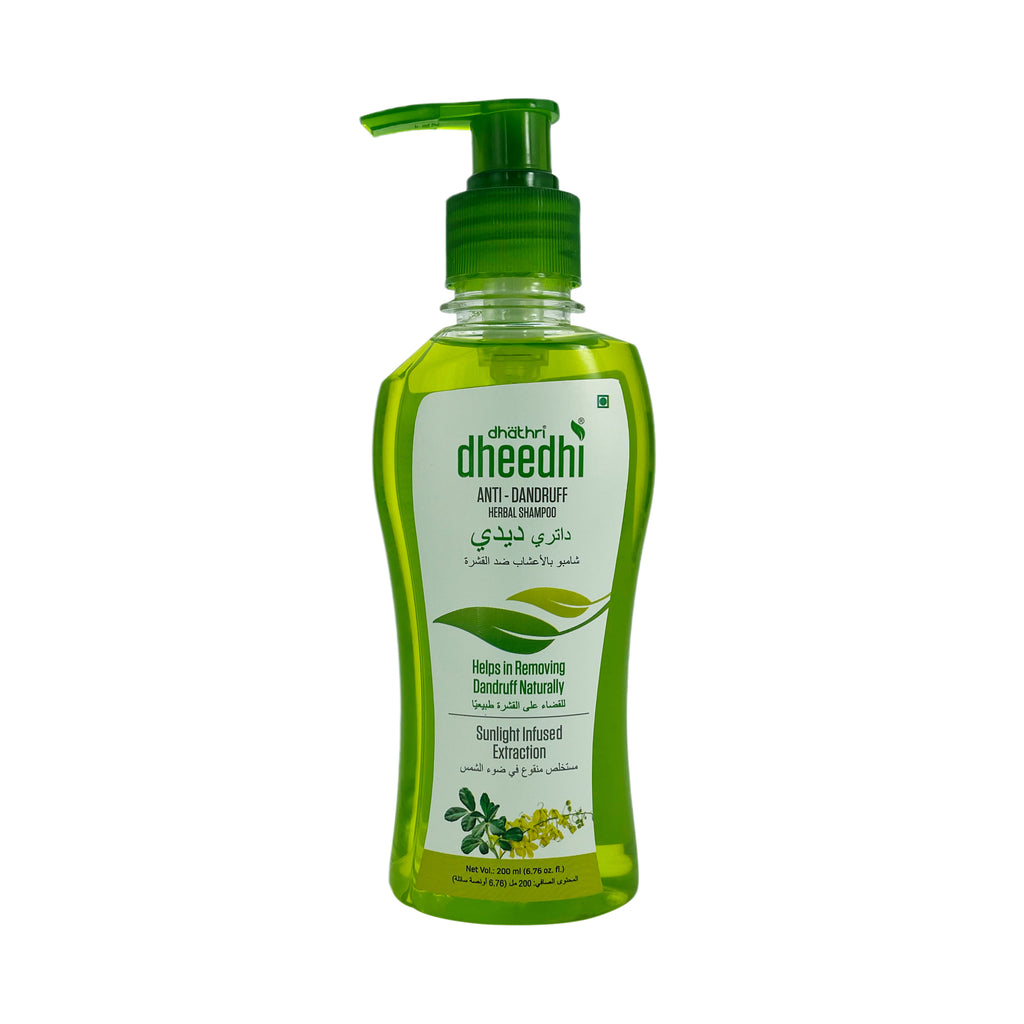 Dhathri Dheedhi Anti-Dandruff Fall Herbal Shampoo  - Sunlight Infused Extraction   - Helps in Removing Dandruff Naturally  200ml