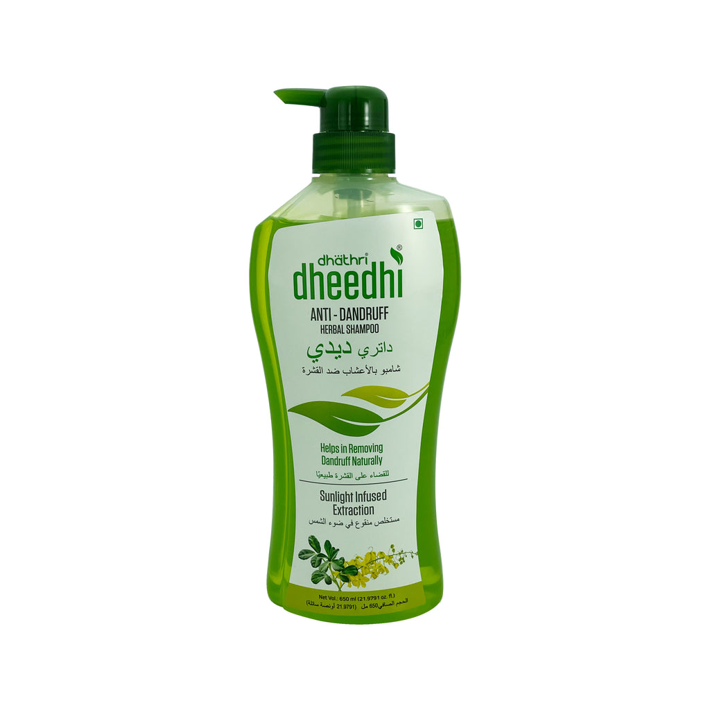 Dhathri Dheedhi Anti-Dandruff Hair Fall Herbal Shampoowith Sunlight Infused Extraction  - Helps Remove Dandruff Naturally - 650ml