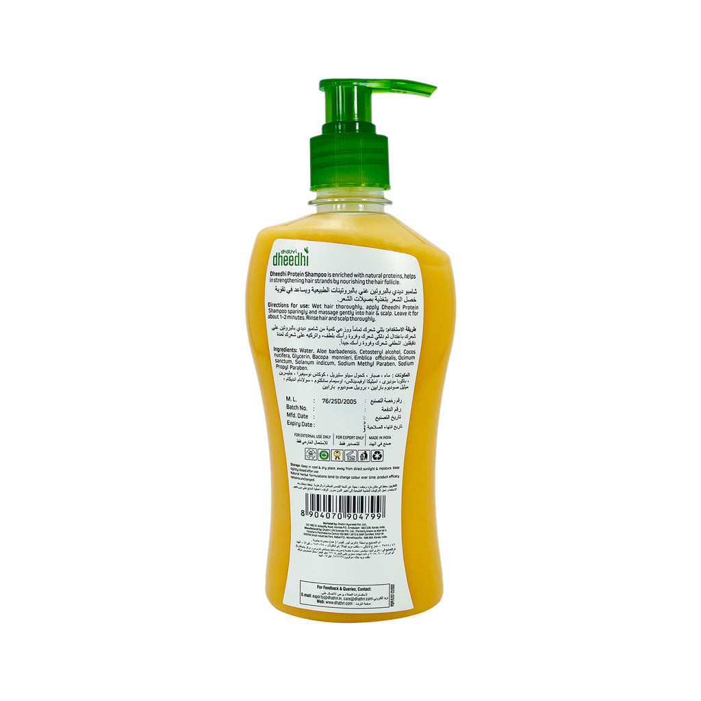Dhathri Dheedhi Protein  Shampoo Enriched with Natural Protein Nourishers  Hair Nourisher 400ml