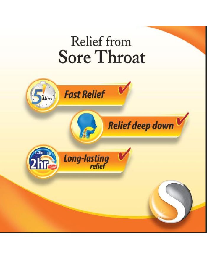 Strepsils Warm Ginger -Strepsils Warm Ginger Lemon Lozenge Effectively Relieves Sore Throat - 16 Lozenges