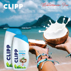 Clipp Shower Gel Coconut Splash Smooth & Mild On Skin PH Neutral 0% Paraben, Silicon, Phenoxyethanol Nourishes Skin and Prevents Dryness and Itchiness 250ml