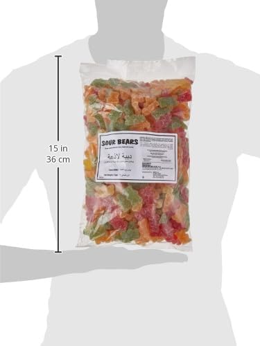 Sweet Factory Sour Bears Jelly Candies - Smooth and Silky Texture - Combination of Sour Tart and Sweet Flavours - 6x2kg