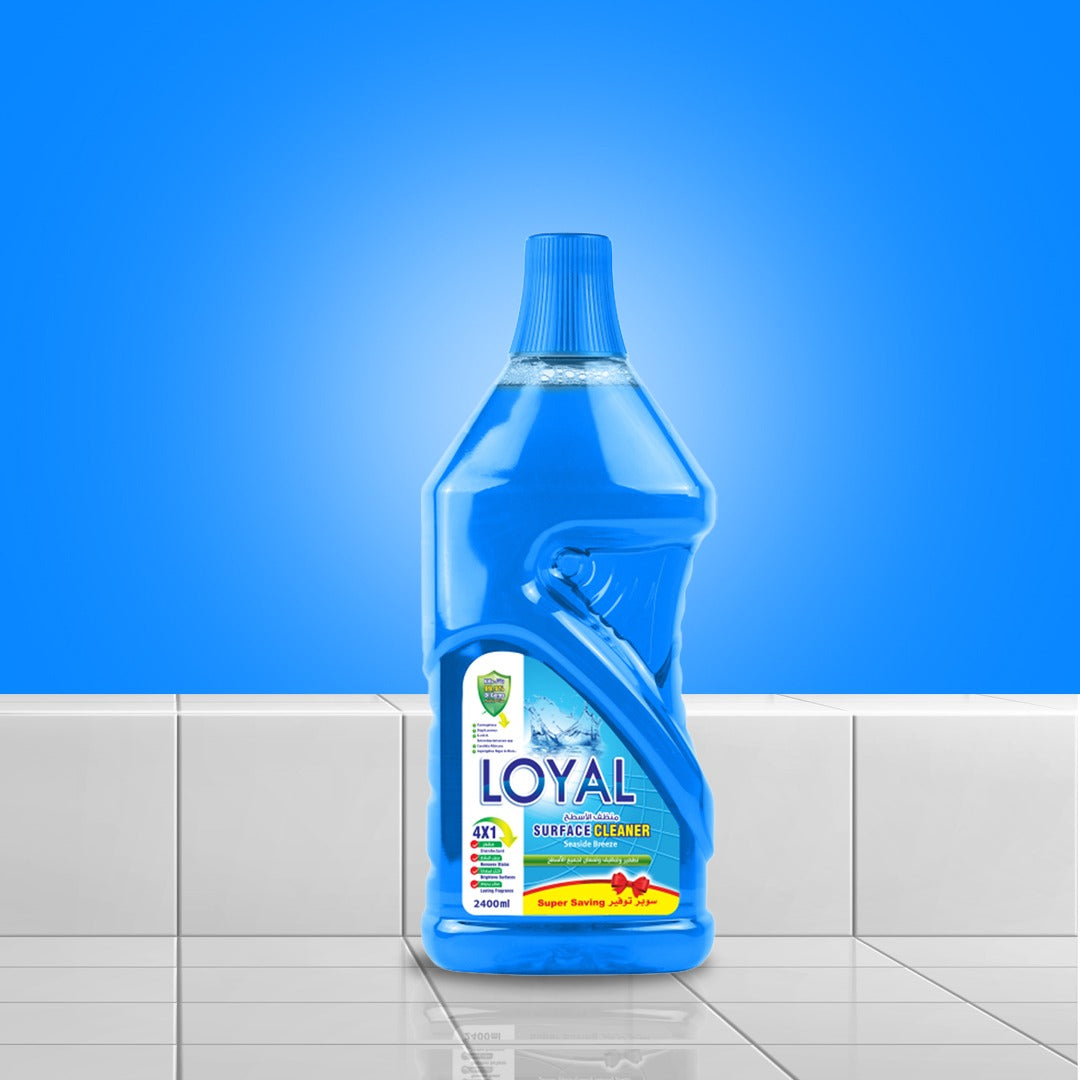 Loyal  Surface Cleaner Sea Side Breeze Blue  - Kills 99.9% of Microbes- 2400 ml