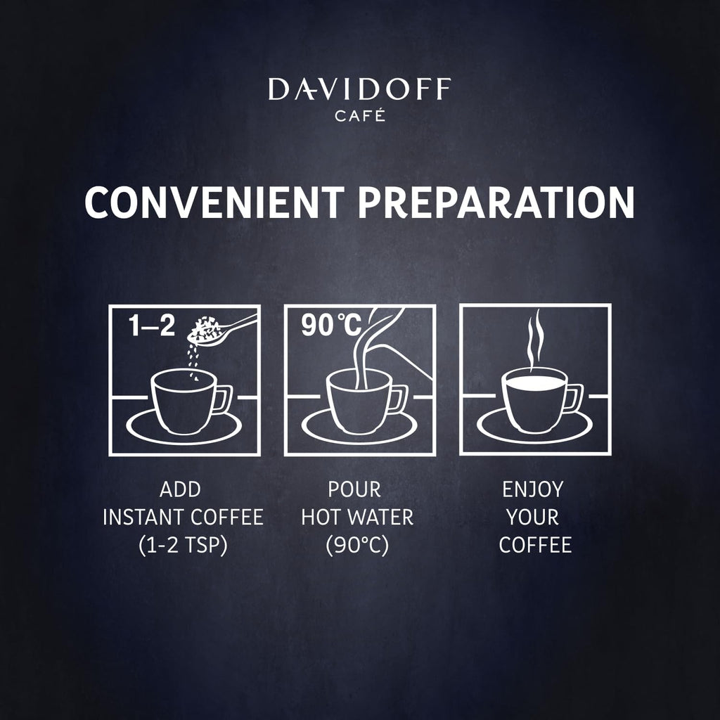 Davidoff Instant Coffee Fine Aroma  - Finest Coffee Beans - Premium Coffee Experience - 100 g