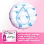 Playtex Simply Gentle Glide Regular Absorbency Tampons - Fragrance Free - Simple.Gentle.Reliable - 16 Tampons with Free Plastic Applicator - White