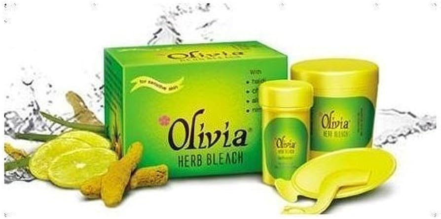 Olivia Herb Bleach - For Sensitive Skin   - With Turmeric, Sandalwood, Aloe Vera, Lemon - 50 gms