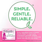 Playtex Simply Gentle Glide Regular Absorbency Tampons - Fragrance Free - Simple.Gentle.Reliable - 16 Tampons with Free Plastic Applicator - White
