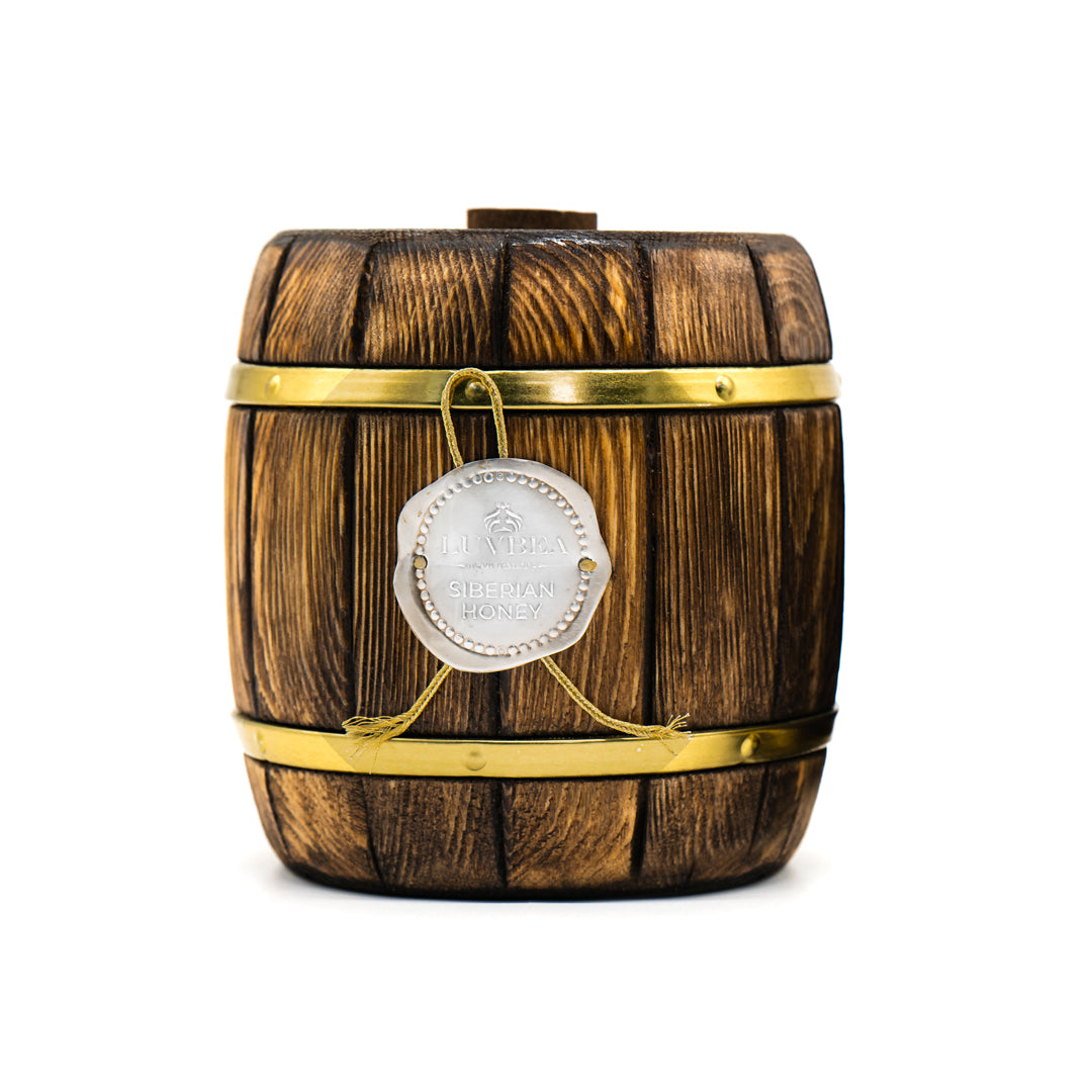 Luvbea Natural Siberian Linden Honey - Award-Winning, Pure & Natural Honey - Wooden Barrel Aged - 750 grams
