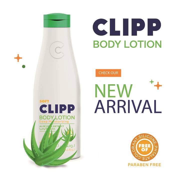 Clipp Body Lotion Aloe Vera Extract   Nourishing and Rejuvenating   Paraben Free   Hydrates and moisturizes the skin while removing dryness  250ml