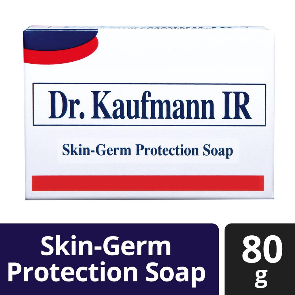 Dr. Kaufmann IR Skin Germ Protection Soap - With Sulphur and Dimethyl Phenylbutanol - Removes 99.9% Germs - Fights and Prevents Skin Infections Caused by Germs - 80 g