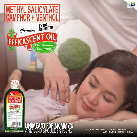 Efficascent Essential Oil Extra Strength Methyl Salicylate Camphor Menthol - For Back Pain, Muscle Pain, Joint Pain, Headache, Cramps, Sprains - 50 ml