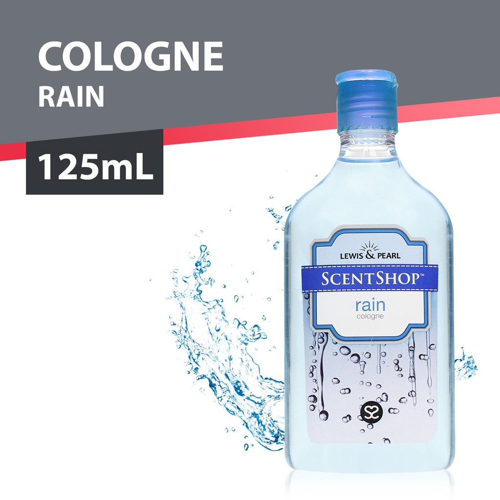 Lewis & Pearl Scentshop Rain Cologne  - Mens Perfume  - Strong and Long Lasting Scent - Gentle and Safe for Sensitive Skin - Dermatologically Tested - 125 ml
