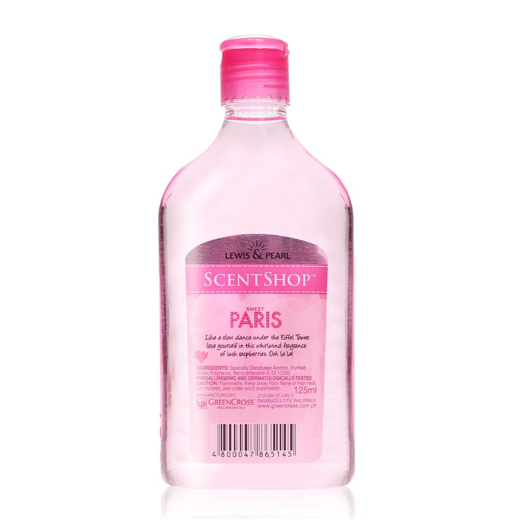 Lewis & Pearl Scentshop Sweet Paris Cologne  - Womens Perfume  - Sweet and Long Lasting Scent - Gentle and Safe for Sensitive Skin - Dermatologically Tested - 125 ml
