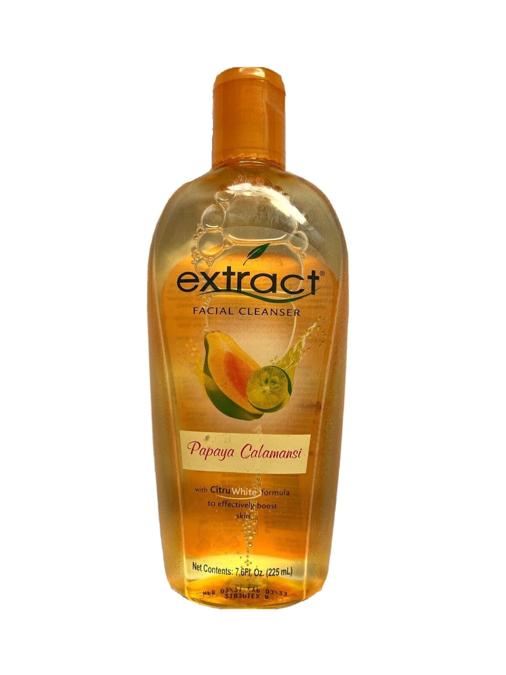 Extract Facial Cleanser Papaya Calamansi  - With Citrus White Formula - Boosts Skin Texture and Tone - Deeply Cleanses  - 225ml
