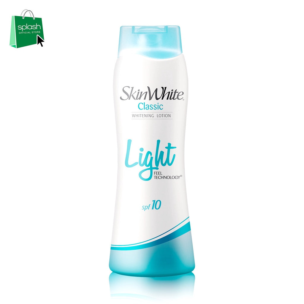 Skin White Whitening Lotion Classic SPF 10  - Light Feel Technology - For Lighter, Softer and Healthier Skin - Easily Absorbed By The Skin - With Cooling Sensation - 200ml