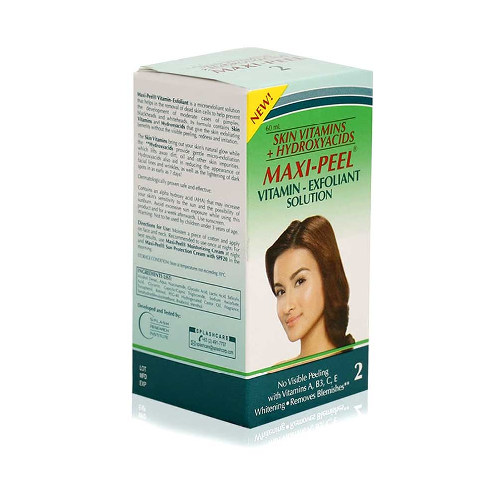Maxipeel Vitamin Exfoliant Solution No 2 - No Visible Peeling - With Skin Vitamins - 60ml