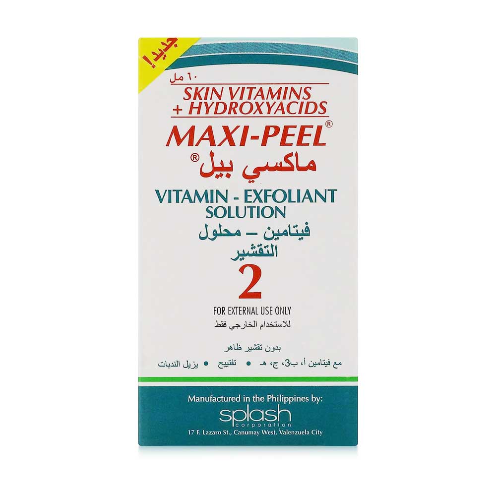 Maxipeel Vitamin Exfoliant Solution No 2 - No Visible Peeling - With Skin Vitamins - 60ml