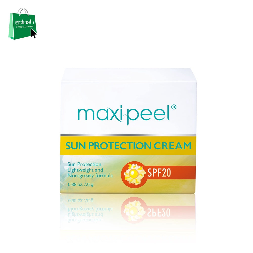 Maxipeel Sun Protection Cream  - With SPF 20 - Lightweight and Non-Greasy Formula - For Day Use - 25g