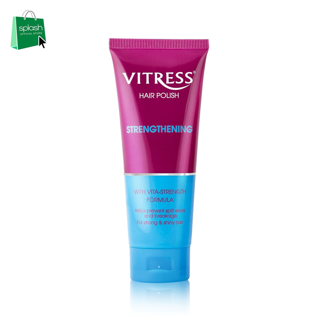Vitress Hair Polish Strengthening - Vita-Strength Formula - Prevents Split Ends & Breakage - For Strong and Shiny Hair - 100 ml
