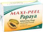 Maxipeel Papaya Soap - Whitening Soap with BioWhite Formula - Effectively Whitens Skin  - 135gm