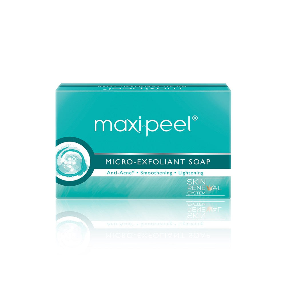 Maxi-peel Micro Exfoliant Soap - Anti-Acne, Smoothening & Lightening - Skin Renewal System - Blemish Free Skin - Smoother & Whiter Skin -  125 g