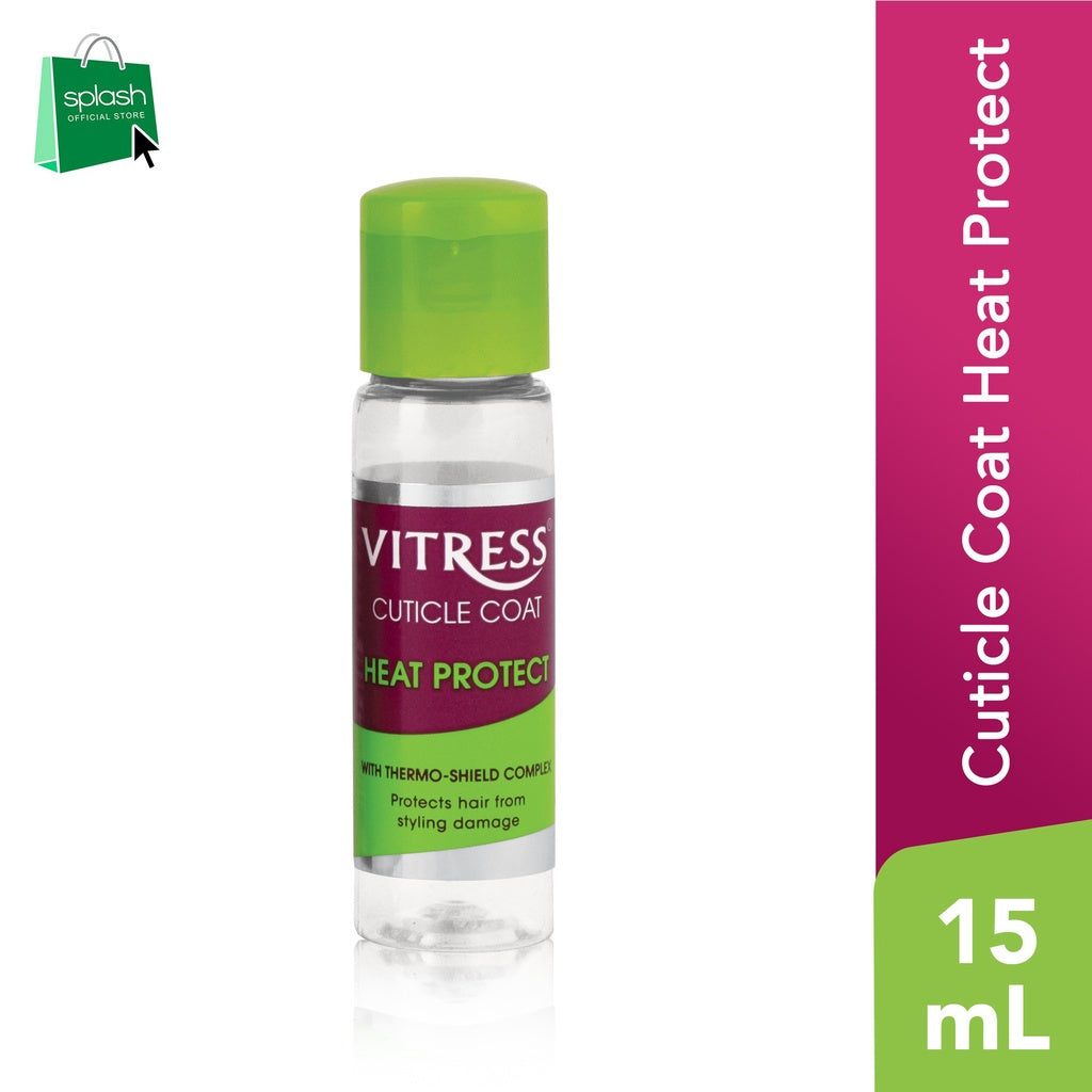 Vitress Cuticle Coat Heat Protect - With Thermo-Shield Complex - Protects Hair from Styling Damage - 30ml