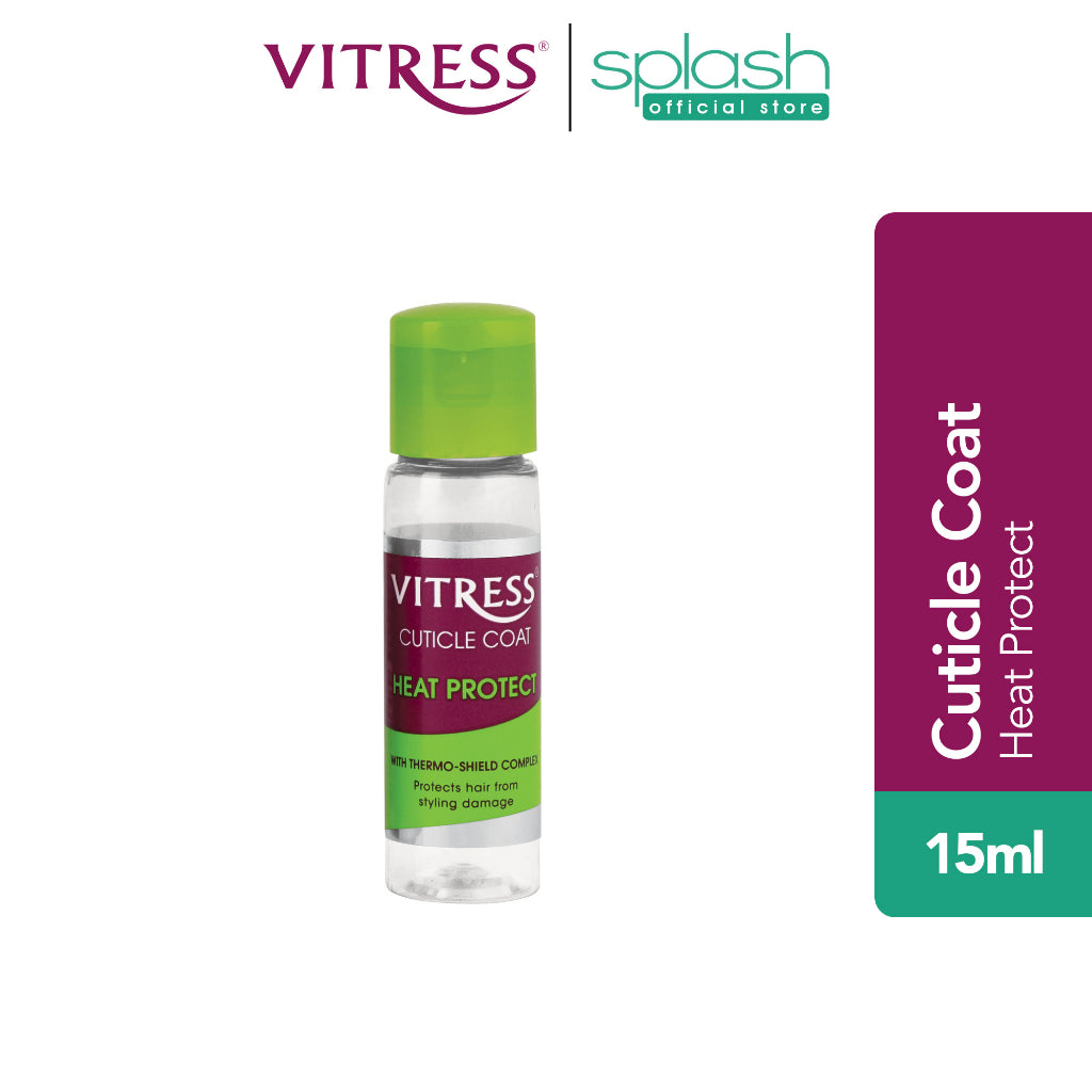 Vitress Cuticle Coat Heat Protect - With Thermo-Shield Complex - Protects Hair from Styling Damage - 30ml