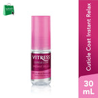 Vitress Cuticle Coat Instant Relax - With Vita Relax Technology - For Flatten, Unruly and Wavy Hair - 30ml