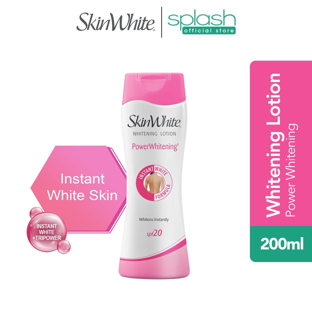Skin White Whitening Lotion Power Whitening SPF 20 - Whitens Skin Instantly - With Advance TriPower Technology - 200ml