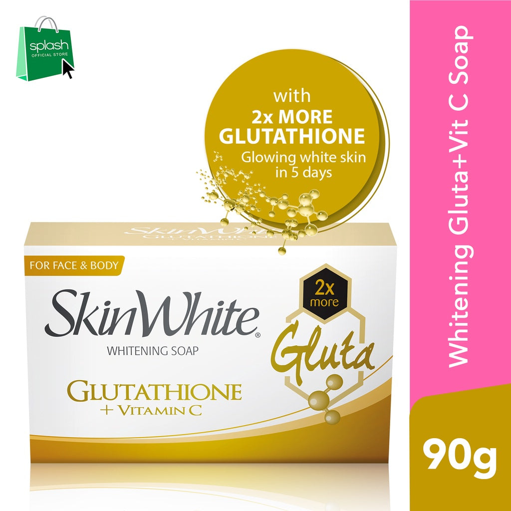 Skin White Whitening Glutathione + Vitamin C - For Face & Body - Whitens Skin in 5 Days - 2x More Gluta - 90gm