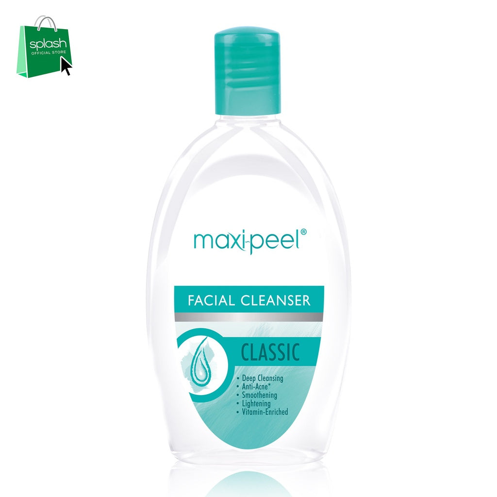 Maxipeel Facial Cleanser Classic  - Deep Cleansing and Vitamin-Enriched - Anti-Acne, Smoothening and Lightening - 135ml