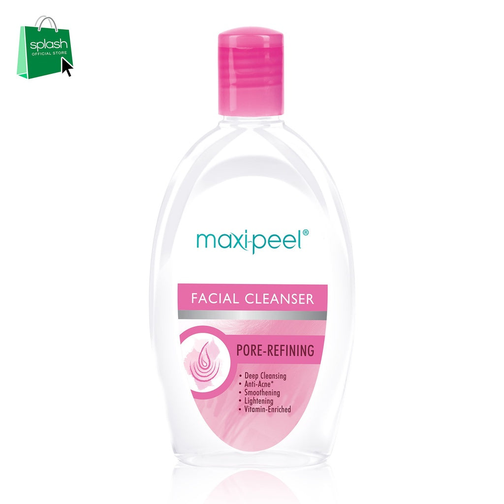 Maxipeel Facial Cleanser Pore Refining Cleanser  - Deep Cleansing and Vitamin-Enriched - Anti-Acne, Smoothening and Lightening - 135ml