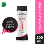 Skin White Whitening Lotion Kojic Acid + Retinol SPF 20 - Whitens Skin in 5 Days - Lightens Scars and Dark Spots - Removes Dead Skin Cells - 200ml