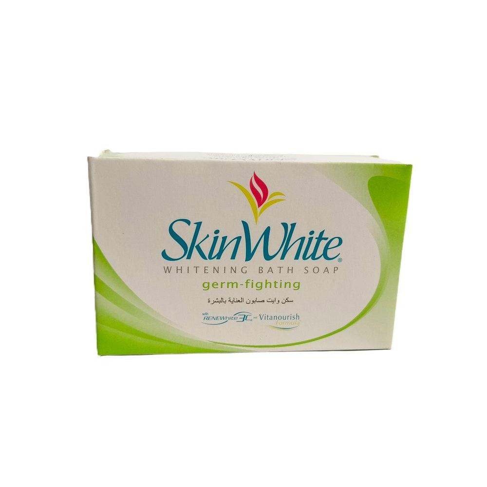 Skin White Whitening Bath Soap Germ-Fighting - With ReneWhite 3C & Vitanourish Formula - For Clearer Skin in as Early as 2 Weeks - 135g