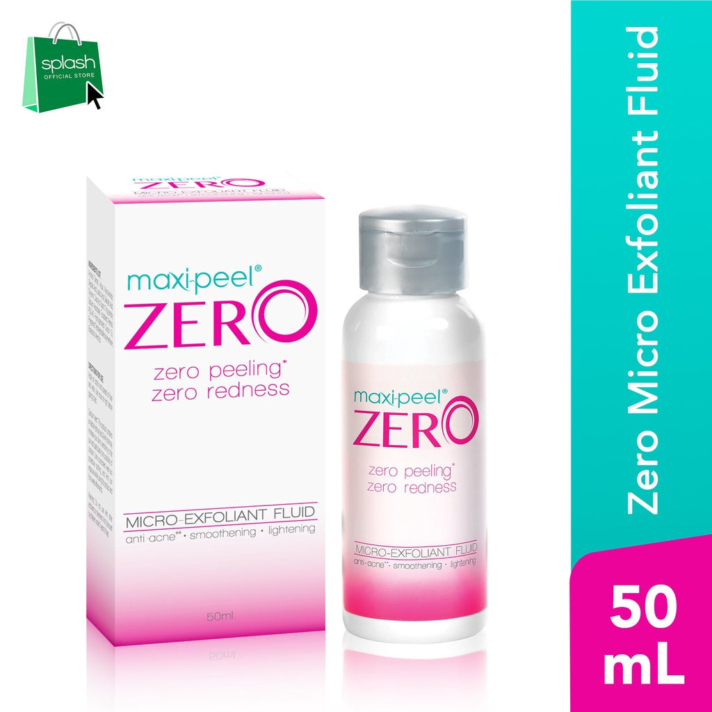 Maxipeel Zero - Zero Peeling - Zero Redness - Micro-exfoliant Fluid - Anti-acne, Smoothening and Lightening -  50ml