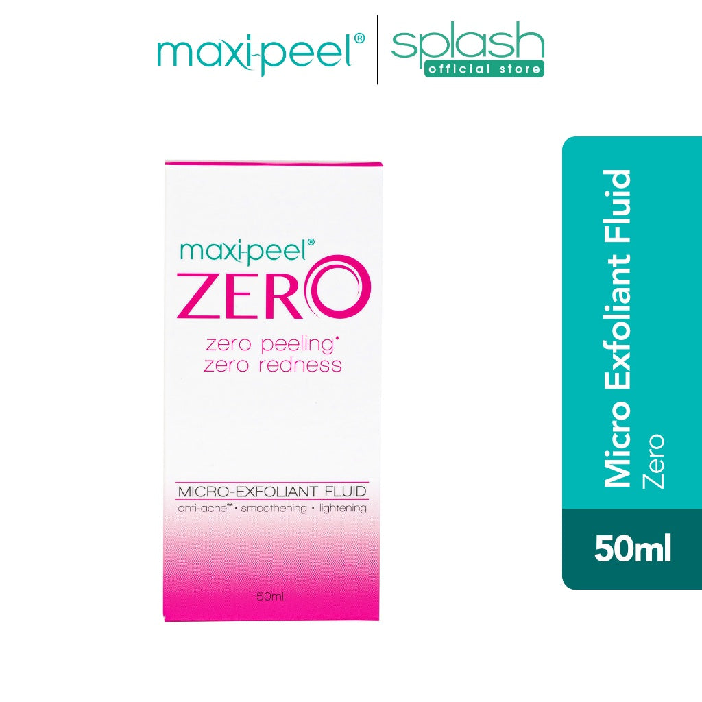 Maxipeel Zero - Zero Peeling - Zero Redness - Micro-exfoliant Fluid - Anti-acne, Smoothening and Lightening -  50ml