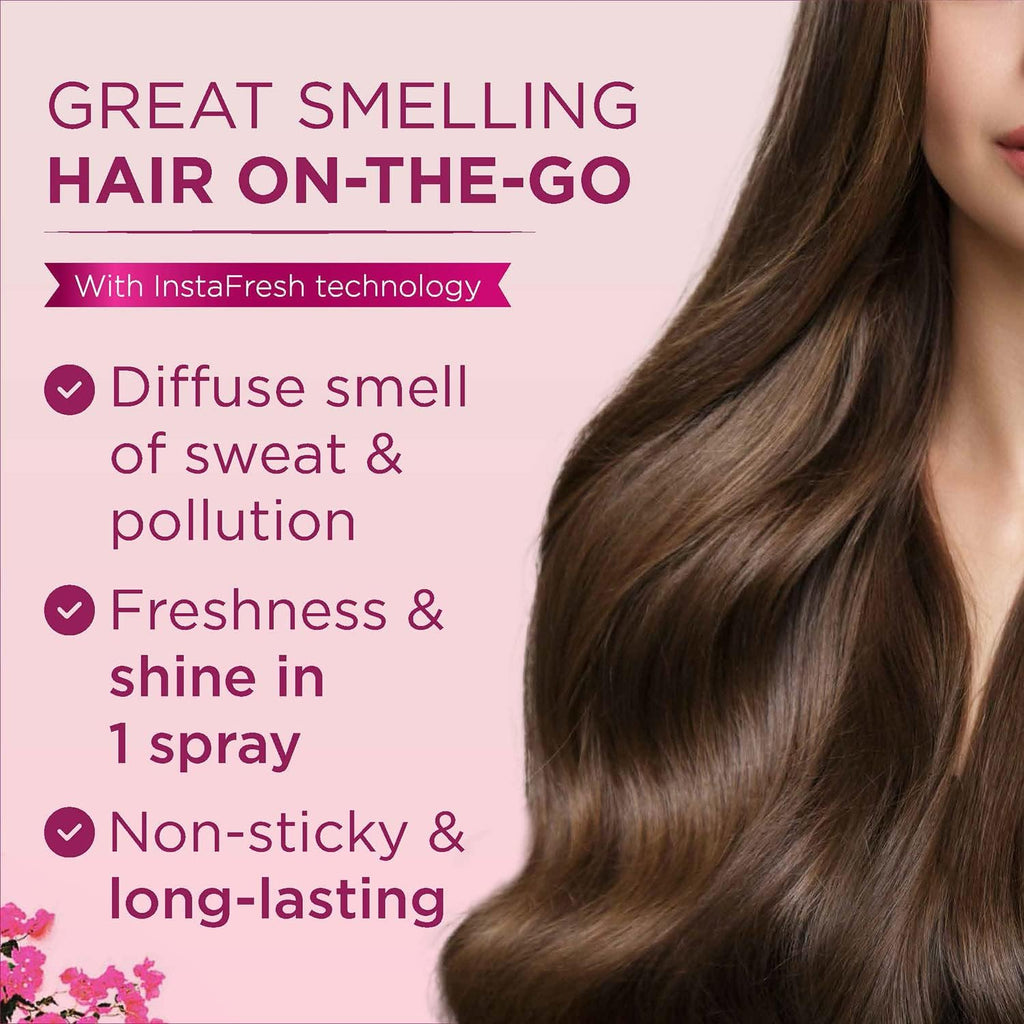 Vitress Hair Freshener Floral Bloom - Eliminates Unwanted Odors - Keeps Hair Smooth & Shiny - With Anti-Bacterial Actives - 100ml