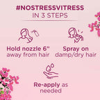 Vitress Hair Freshener Floral Bloom - Eliminates Unwanted Odors - Keeps Hair Smooth & Shiny - With Anti-Bacterial Actives - 100ml