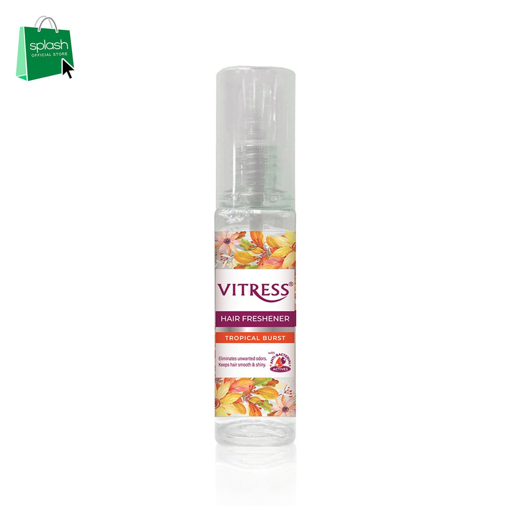 Vitress  Hair Freshener Tropical Burst - Eliminates Unwanted Odors - Keeps Hair Smooth & Shiny - With Anti-Bacterial Actives -  100ml