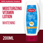 Myra Classic Whitening Vitamin Lotion  - With ActiLight & UV Protection - Keep Skin Smooth,Glowing & Healthy - Skin Whiter in as Early as 7 Days - 200ml