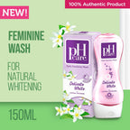pH care Daily Feminine Wash Delicate White  - With Advance Whitening Complex - Lightens Skin in 14 Days - Safe for Everyday Use - pH-Balanced & Clinically Tested - 150ml