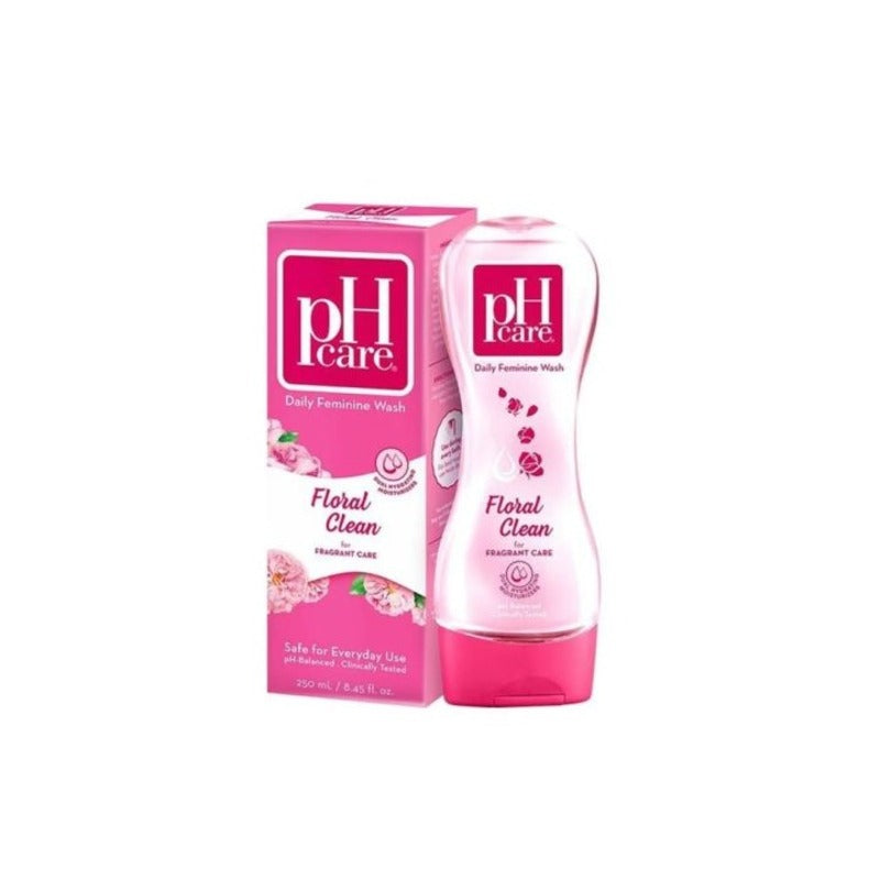 pH care Daily Feminine Wash Floral Clean  - For Fragrant Care - Dual Hydrating Moisturizer - Safe for Everyday Use - pH-Balanced & Clinically Tested - 250ml