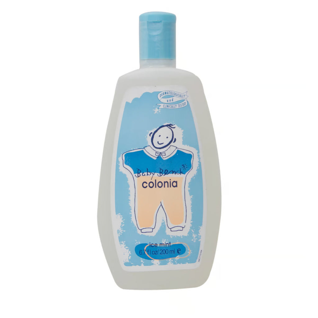 Bench Baby Cologne Scent Ice Mint  - Crisp Scent of Mint with a Touch of Sweetness - Gently Scented Cologne For Babies  - Long Lasting Fragrance - Dermatologically & Clinically Tested - 200 ml