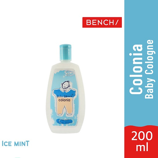 Bench Baby Cologne Scent Ice Mint  - Crisp Scent of Mint with a Touch of Sweetness - Gently Scented Cologne For Babies  - Long Lasting Fragrance - Dermatologically & Clinically Tested - 200 ml