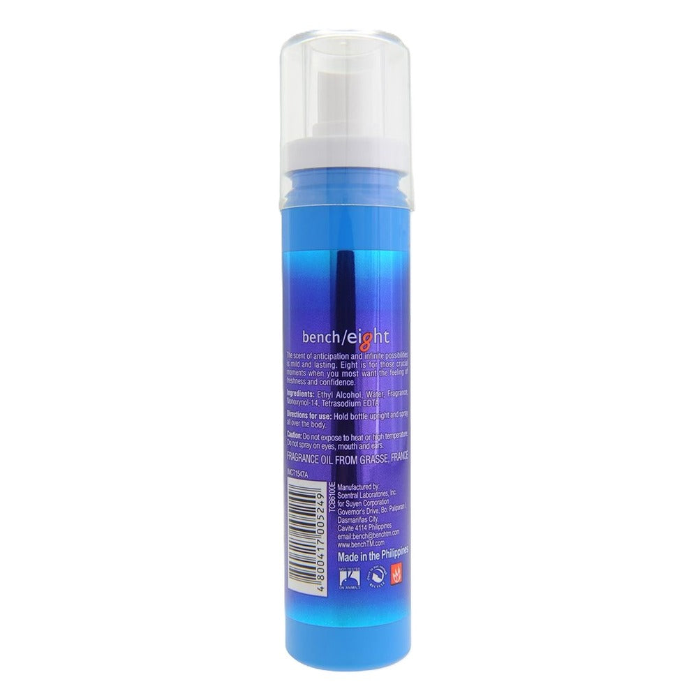 Bench Deodorant Body Spray Eight - Mild & Long-Lasting Scent  - Feeling of Freshness & Confidence - 100 ML