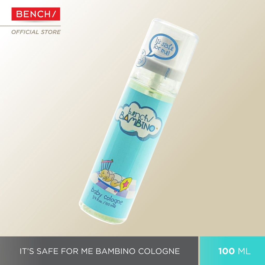 Bench Bambino Baby Cologne Its Safe for Me  - Combination of Fruity, Floral & Woody Scent - Keeps your Kids Fresh All Day - Long-lasting Fragrance - 100ml