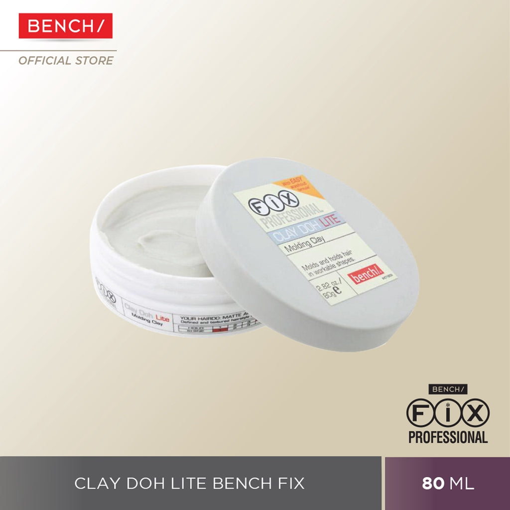 Bench Clay Doh Lite - Hair Molding Clay - With Easy Washout Fomula - With Matte Finish - 80g