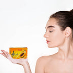 Silka Whitening Herbal Soap Papaya  - With Vita Rich Actives - Whitens as Early as 14 days - Dermatologist Tested - Exfoliates and Moisturizes Skin - 135 g