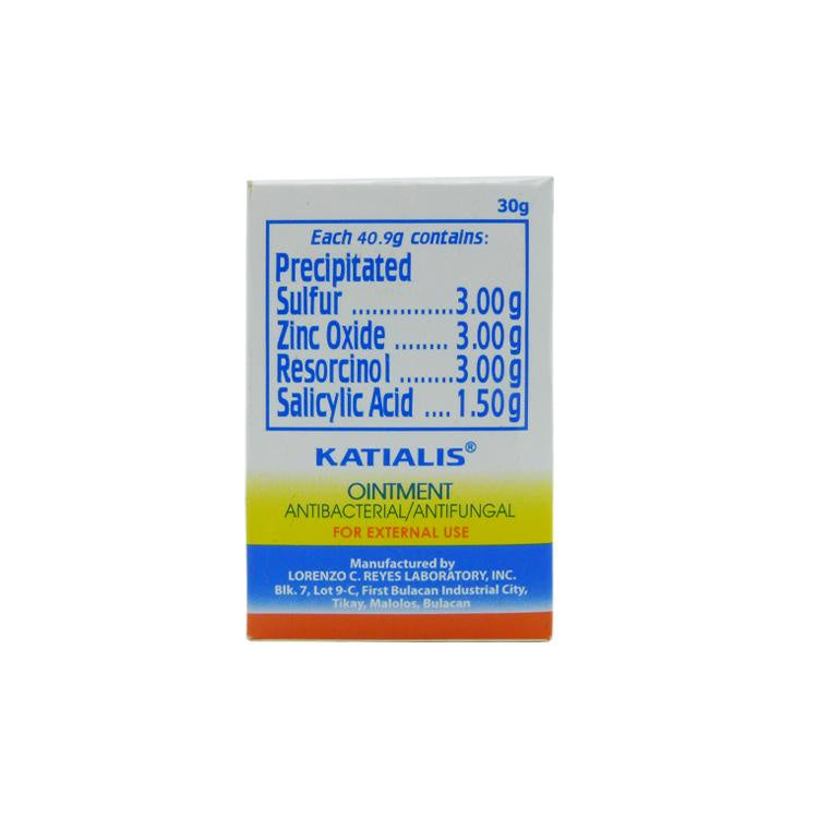 Katialis Ointment Antibacterial/Antifungal - Treats Eczema, Insect Bites, Pimples, Dandruff, Ringworm - Clinically Proven Effective Cure for Prickly Heat -  30 g