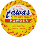 Snow White Tawas Whitening Powder with Perfume - Treats Acne, Dark Underarms, Freckles, Age Spots, Skin Pigmentation - Prevents Body Odor - Safe and Natural- 50 g